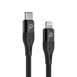 Porodo Aluminum Braided Cable USB C To Lightning 2.2m