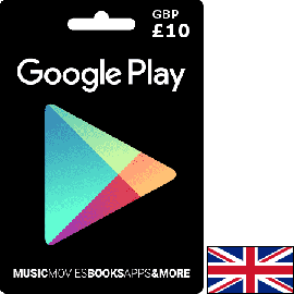GooglePlay UK GBP10 Gift Card
