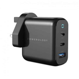 Buy Powerology 65W PD Fast Charger Compact 3 Output GaN Charger in Oman | Future IT Oman