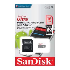Buy SanDisk Ultra 16GB 80MB/s Micro SDHC UHS-I Memory Card in Oman | Future IT Oman