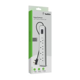 Power Up Safely with Belkin SurgePlus Surge 2 USB+ 4 Outlet Extension Strip | Future IT Oman