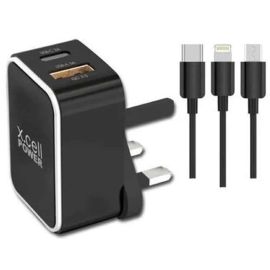 X Cell Fast Home Charger with 3-in-1 Cables | Buy in Oman | Future IT Oman