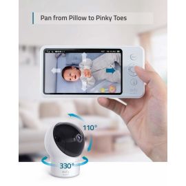 Anker Eufy HD Wireless Baby Monitor T83002D3 Spaceview  Night Vision Pan Tilt and Zoom Delay-Free Transmission Secure Wireless Connection Long Battery Life ..