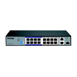 D Link 16 Port 10/100 Long Range PoE Surveillance Switch DES F1016P E Built to Power extended PoE devices Distance Lightning Protection 150 WATTS