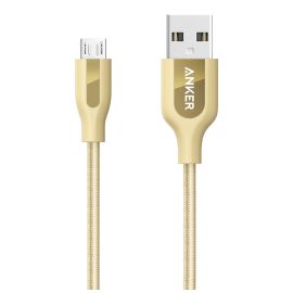Anker Power Line 6ft Micro USB color Golden