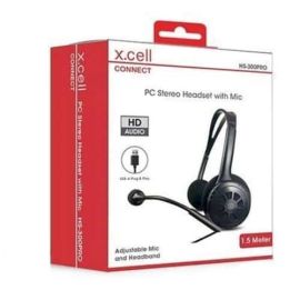 X Cell HS300 Pro PC Stereo Headset with Mic - Crystal Clear Sound at Future IT Oman