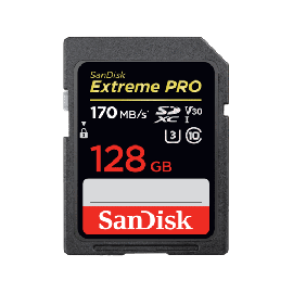 SanDisk Extreme Pro 128GB 170MB/s SDXC UHIS I Memory Card 
