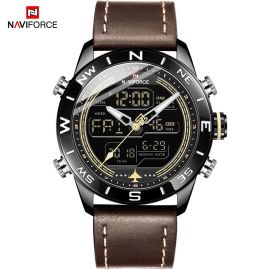 GW Naviforce 9144 Leather Watch