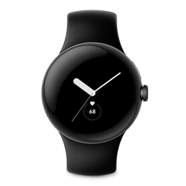 Google Pixel Watch 41mm Matte Black Stainless Steel Case with Obsidian Active Band Wi-Fi GA03119-DE