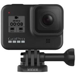 GoPro Hero 8 4K Camera Black 12MP 33ft waterproof Slo-Mo hyperSmooth 2.0 Timewarp 2.0 LiveBurst SuperPhot+HDR RAW GPS 