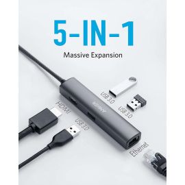 Anker PowerExpand+ 5 in 1 USB-C Ethernet Hub A8338HA1 in Oman | Future IT