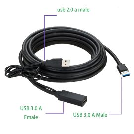 Kongda High Quality USB 3.0 Extension Cable 5 m