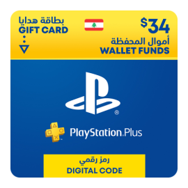 PlayStation Lebanon Wallet Topup USD 34 Gift Card