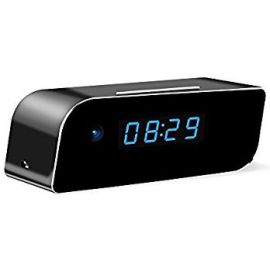 CAM 360 Wireless WiFi Night Vision 1080p Digital Table Clock Full HD Mini Spy Camera Video Recording with Audio 5 Hours Battery Backup 12 mega Pixel Lens for Home