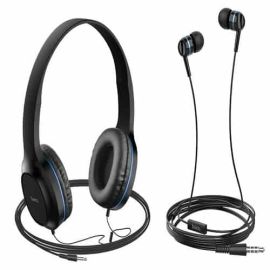 Hoco W24 Two-Pack Wired Headphones & Earphones - Double the Audio Delight at Future IT Oman