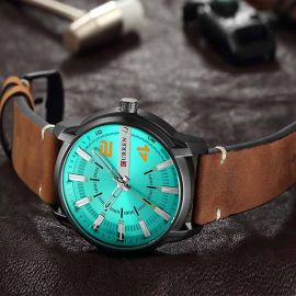 GW Curren 8306 Leather Watch in Oman | Future IT Offers in Muscat, Salalah, Nizwa