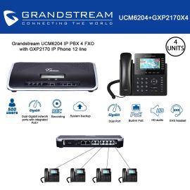 Grandstream IP PBX Exchange FXO 4 UCM6204