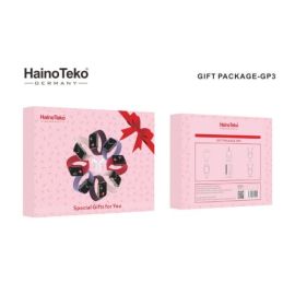 Haino Teko Germany GP3 Gift Box (Smart Watch / Air Pod / Leather Case / Two Extra Straps for Watch / Cables for Watch and Airpod)