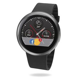  Mykronoz Zeround 2 Activity Tracker Smartwatch With Circular Color Touchscreen & Black Silicon Band