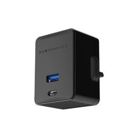 Powerology Ultra-Quick PD & QC Charger Dual Ports 36W Simultaneous Fast Charging For Two Devices