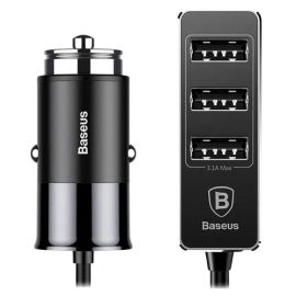 Baseus 4 in 1 USB Port Car Charger 5.5A | Futuer IT Oman