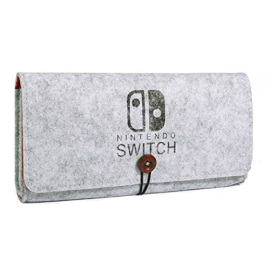 AhaStyle Portable Travel Carrying Case Protective Felt Pouch Cover Nintendo Switch Lite