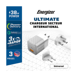 Energizer Ultimate 20W Universal 3 Plugs Wall Charger A20MU | Buy in Oman | Future IT Oman