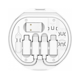 Buy WIWU Almighty Charging Suit Storage Cable Case in White - Oman | Future IT Oman