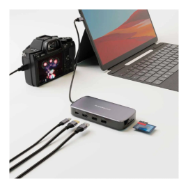  Powerology 256GB USB-C Hub & SSD Drive All-In-One Storage