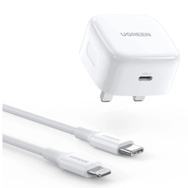 UGREEN 20W PD  Fast Charger With USC C  to Lightning  Cable 1m 