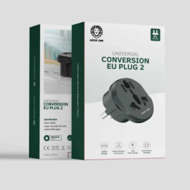 Green Lion Universal Conversion EU Plug 2 Charger
