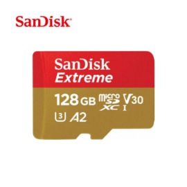 High-Speed SanDisk Extreme 128GB A2 V30 micro SDXC Memory Card | Future IT Oman