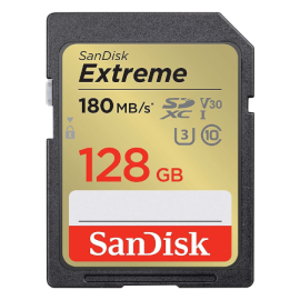 SanDisk Extreme 128GB Upto 180 MB/s Class 3 SDXC Memory Card | Future IT Oman