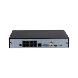 Dahua NVR4108HS-8P-4KS2, 8 channel IP NVR with 8xPoE ports, 4K resolution, 1xHDD