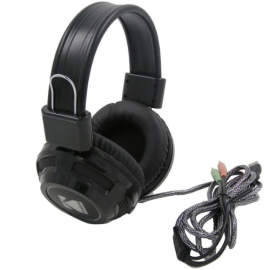 Kodak WHWM-5703 Dual Aux With USB Wired Over Ear Headset Black