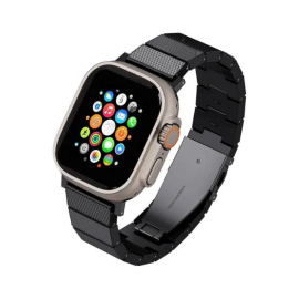 Levelo Fusion Resin Strap For Apple Watch 45 /49mm - Black