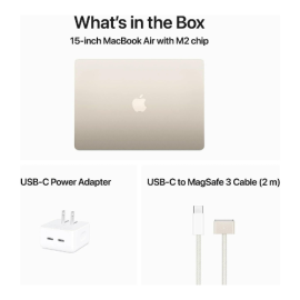 Apple 15-inch MacBook Air: Apple M2 chip with 8-core CPU and 10-core GPU, 512GB - Midnight MQKX3AB/A