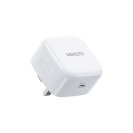 Ugreen Nexode 30W USB-C PD GaN Fast Charger UK - White (CD305) | Exclusive Offers at Future IT Oman