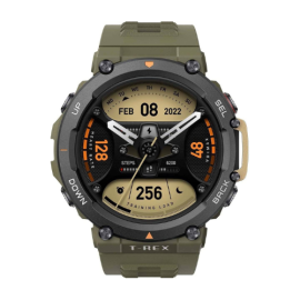 Amazfit T Rex 2 Smart Watch, 1.39" AMOLED Display, Real Time Navigation, GPS, Health & Fitness Tracker Wild Green