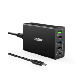CHOETECH 5 Ports 60W Fast Power Delivery Quick Charger Q3-4U2Q