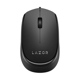 Lazor Tap 1 M03C Wired USB Optical Mouse, Plug & Play, 1.45m Cable
