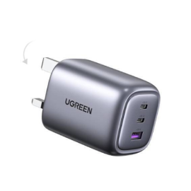 UGREEN Nexode 65W 3 Port PD Gan Fast Charger 2 USB &1 USB A Ports