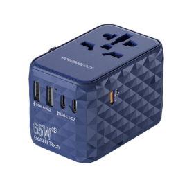 Powerology Universal Multi-Port Travel Adapter PD 65W - Charge Anywhere | Exclusive Offers at Future IT Oman