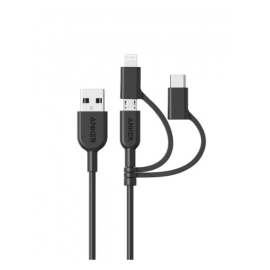 Anker A8436H12 Powerline II 3 IN 1 0.9m Cable