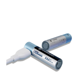 Powerology USB-C Rechargeable Lithium-Ion AAA Battery PRUBAAA4