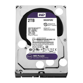 Western Digital 2TB WD Purple Surveillance Internal Hard Drive HDD - SATA 6 Gb/s, 64 MB Cache, 3.5" - WD20PURZ