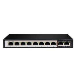D Link DGS 1010P E 8GE PoE Plus 2GE Uplink 250m PoE Switch Built to Power extended PoE devices Plug and Play installation Transmission Distance Lightning Protection 96 WATTS available for PoE..