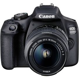 Canon EOS 2000D DSLR Camera with EF-S 18-55mm f/3.5-5.6 is II Lens (Intl Model) with Cleaning Kit and 32GB Memory Kit