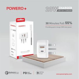 Powero+ 20W Fast Wall Charger