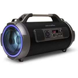 Porodo Portable Bluetooth Speaker Soundtec Adventure Portable Outdoor Speaker 24W Speaker Power with 2.5 Hours Playtime RGB Lighting System Supporting FM Radio AUX Connector Micro SD